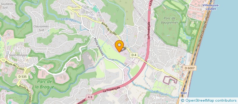 localisation de l'entreprise AUBERT INVEST  BIOT