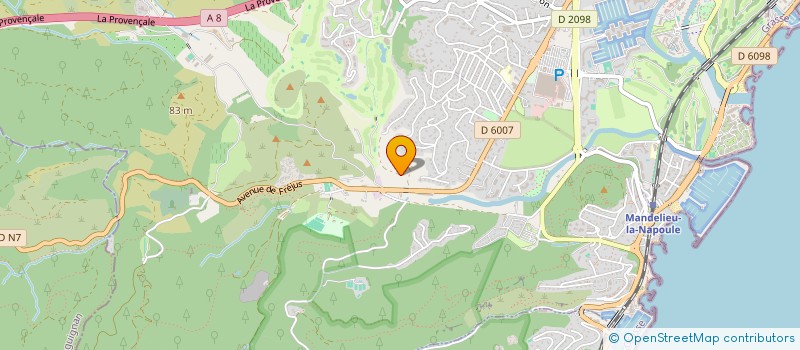 localisation de l'entreprise AUBERT JARDINS  MANDELIEU-LA-NAPOULE