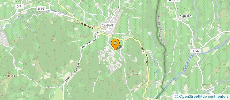 localisation de l'entreprise AUBERT MAURICE  FAUCON