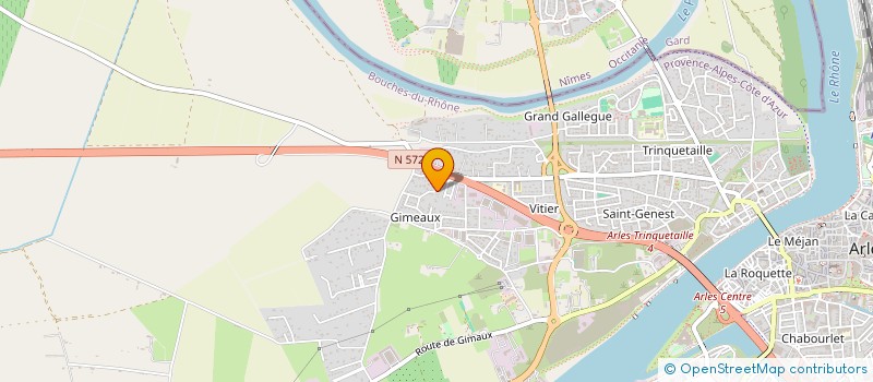 localisation de l'entreprise AUBERT MICHEL ET VERONIQUE à ARLES