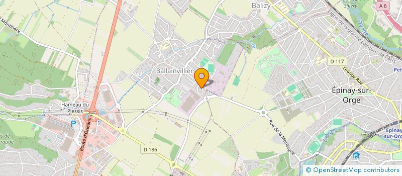localisation de l'entreprise AUBERT PLOMBERIE à BALLAINVILLIERS