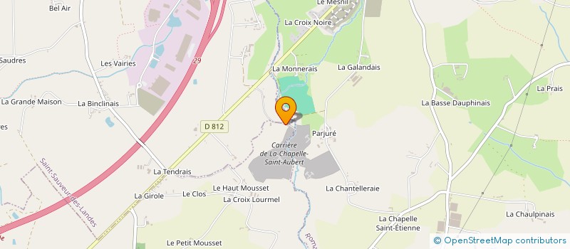 localisation de l'entreprise AUBERT SERVICES  LA CHAPELLE-SAINT-AUBERT