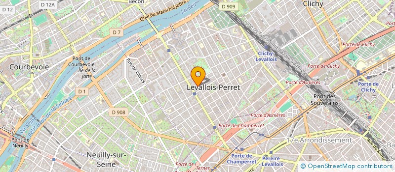localisation de l'entreprise AUBERT52JOUB à LEVALLOIS-PERRET