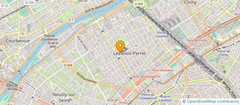 localisation de l'entreprise AUBERT91AF à LEVALLOIS-PERRET