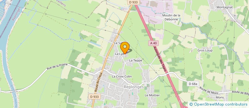 localisation de l'entreprise AUBERTETZ à REPLONGES