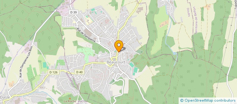localisation de l'entreprise AUBERTOISE à BEAUCOURT