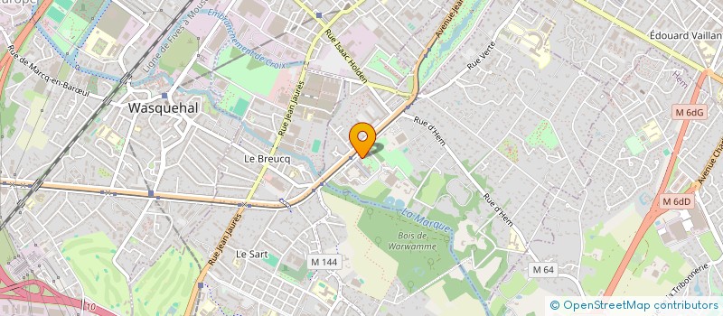 localisation de l'entreprise AUBERVILLIERS DISTRIBUTION à CROIX