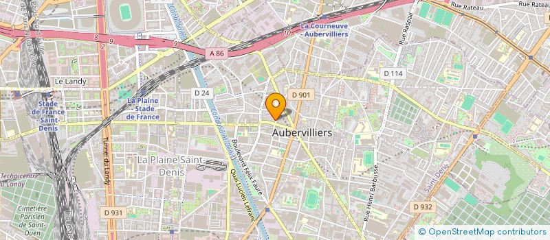 localisation de l'entreprise AUBERVILLIERS ESCRIME CLUB  AUBERVILLIERS