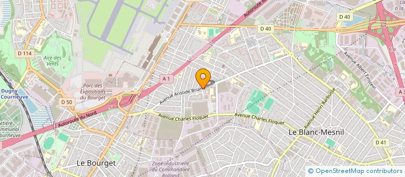 localisation de l'entreprise AUBERVILLIERS LMNP à LE BLANC-MESNIL