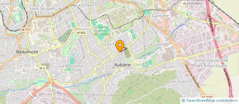 localisation de l'entreprise AUBIERE SANTE  AUBIERE