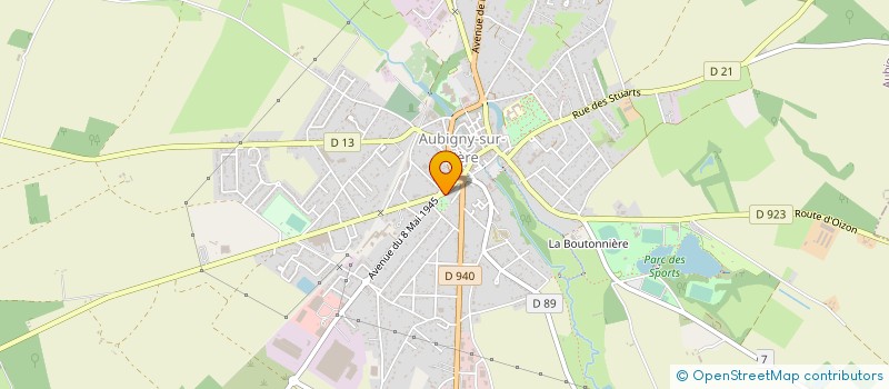 localisation de l'entreprise AUBIGNY CARS à AUBIGNY-SUR-NERE