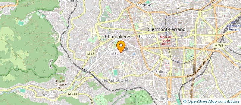 localisation de l'entreprise AUBIMMO  CHAMALIERES