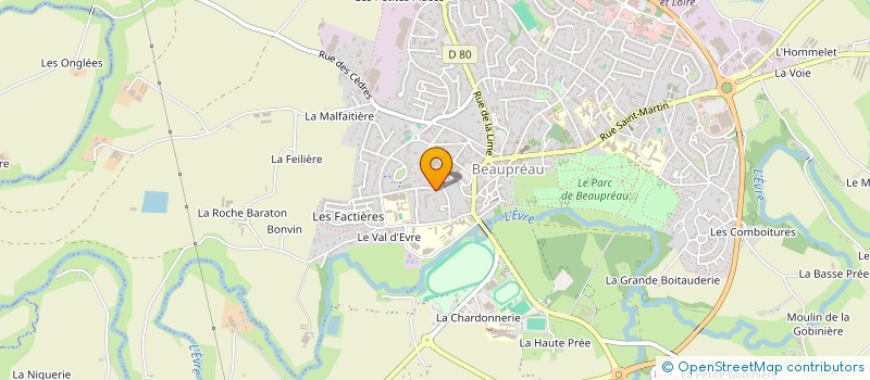 localisation de l'entreprise AUBIMMO  BEAUPREAU-EN-MAUGES