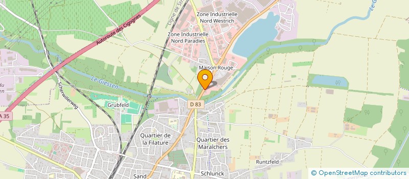 localisation de l'entreprise AUBIN à SELESTAT