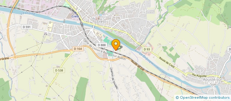 localisation de l'entreprise AUBIN  CREST