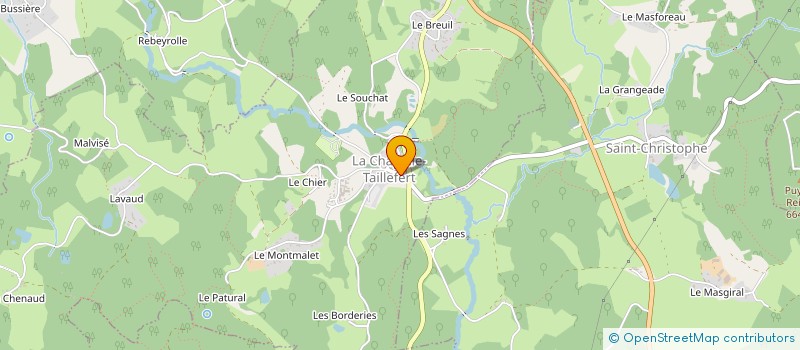 localisation de l'entreprise AUBIN AMBRE à LA CHAPELLE-TAILLEFERT