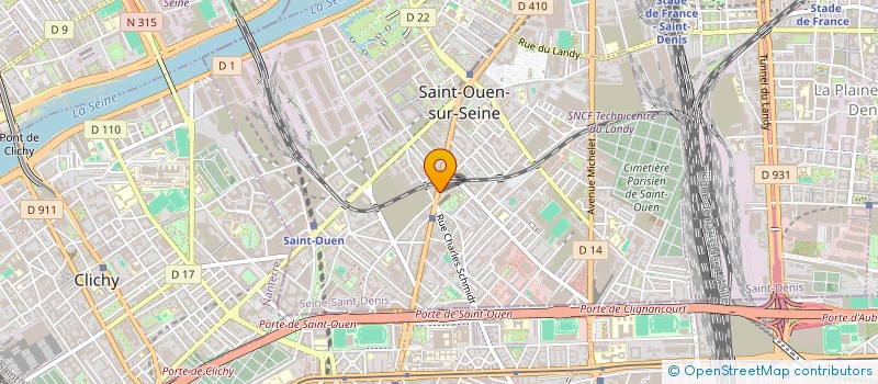 localisation de l'entreprise AUBIN ASSURANCES à SAINT-OUEN-SUR-SEINE