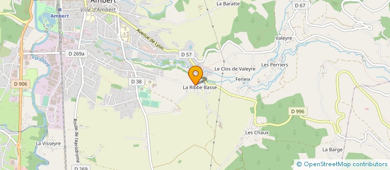 localisation de l'entreprise AUBIN DERIGON  AMBERT