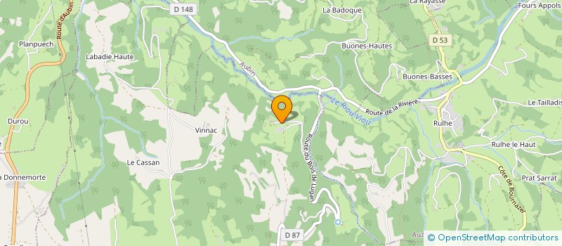 localisation de l'entreprise AUBIN EN COMMUN  LUGAN