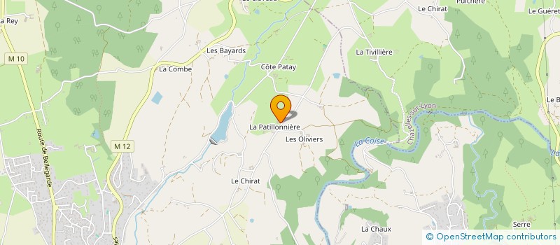 localisation de l'entreprise AUBIN FINANCES 42  SAINT-GALMIER