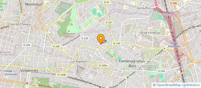 localisation de l'entreprise AUBIN LEGAY IMMO à FONTENAY-SOUS-BOIS
