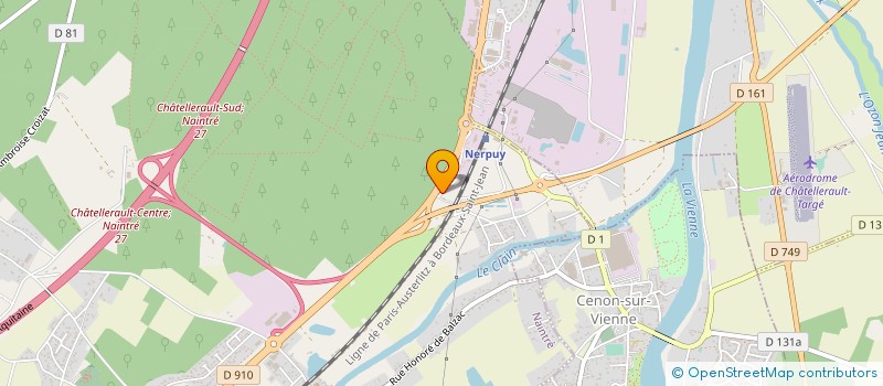localisation de l'entreprise AUBIN LELIAS PAYSAGISTE à NAINTRE