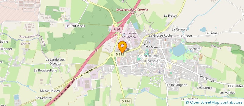 localisation de l'entreprise AUBINDIS  SAINT-AUBIN-DU-CORMIER