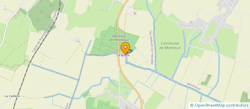 localisation de l'entreprise AUBINEAU  LES VELLUIRE-SUR-VENDEE