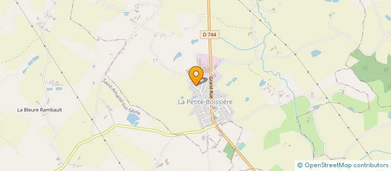 localisation de l'entreprise AUBINEAU CONSTRUCTEUR à LA PETITE-BOISSIERE