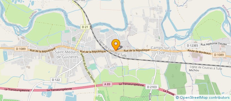 localisation de l'entreprise AUBISSE ALEXANDRE PEINTURES  SAINT-MEDARD-DE-GUIZIERES