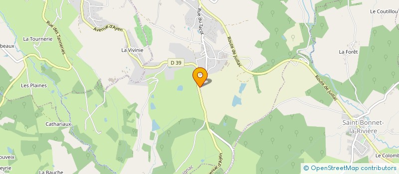 localisation de l'entreprise AUBLANC  CHABRIGNAC