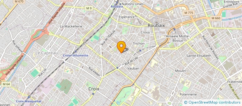 localisation de l'entreprise AUBLANT & DUPAYAGE  ROUBAIX