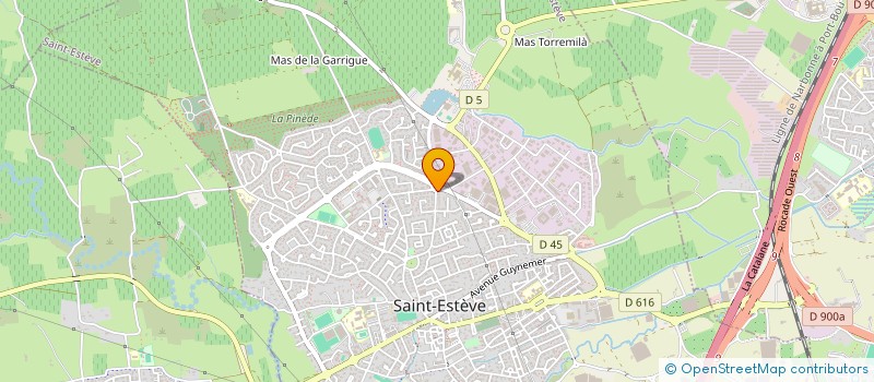localisation de l'entreprise AUBO SA à ST ESTEVE