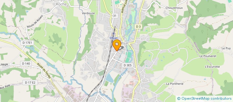 localisation de l'entreprise AUBOIROUX  OBJAT