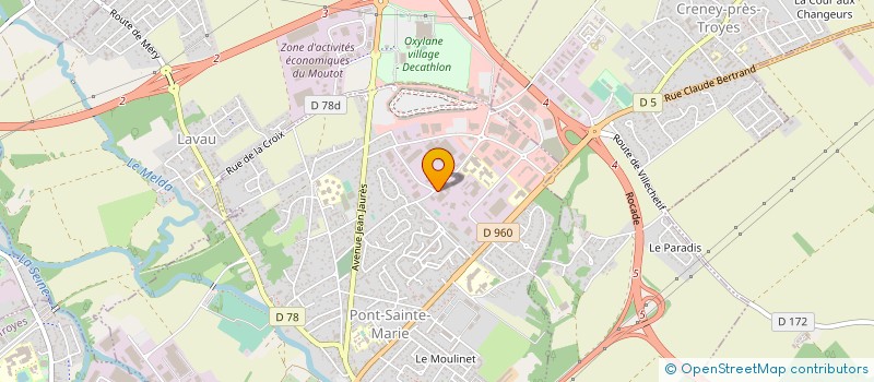 localisation de l'entreprise AUBOISE DE DEMENAGEMENTS  PONT-SAINTE-MARIE