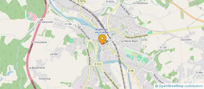localisation de l'entreprise AUBONHEURDES DAMES à ARGENTON-SUR-CREUSE