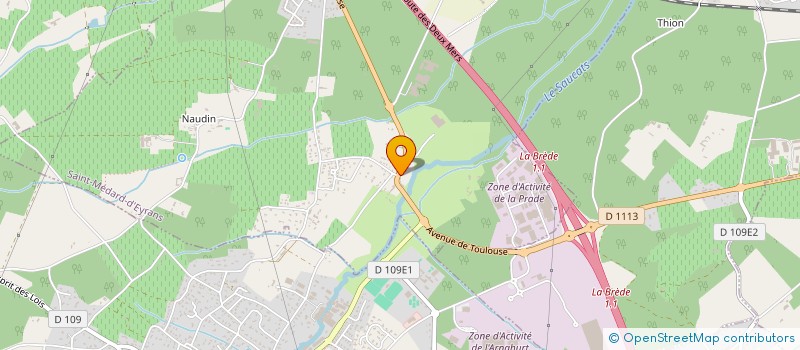 localisation de l'entreprise AUBONNEAU à SAINT-MEDARD-D'EYRANS