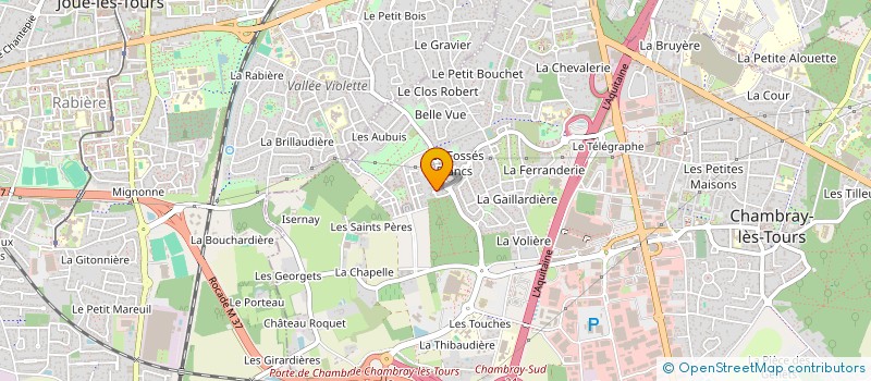 localisation de l'entreprise AUBOUIN AUTOMOBILES  CHAMBRAY-LES-TOURS