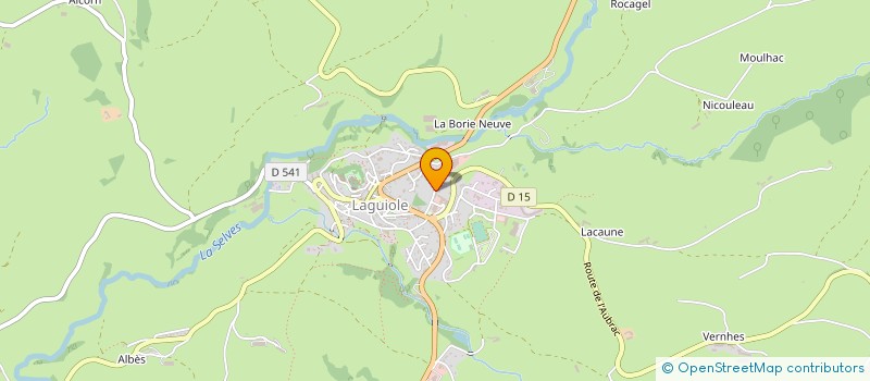 localisation de l'entreprise AUBRAC ENERGIES  LAGUIOLE