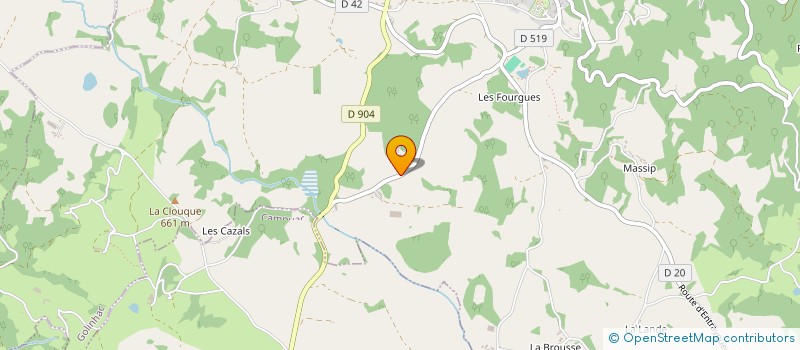 localisation de l'entreprise AUBRAC GENETIC  GOLINHAC