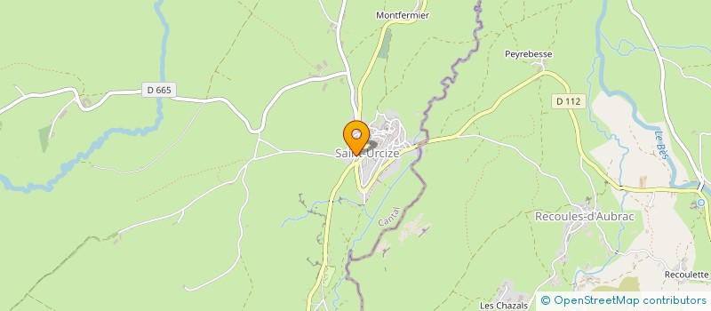 localisation de l'entreprise AUBRAC TRAVAUX PUBLICS à SAINT-URCIZE