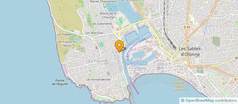 localisation de l'entreprise AUBRAIE à LES SABLES-D'OLONNE