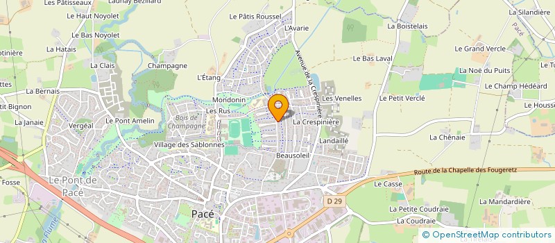 localisation de l'entreprise AUBREE  PACE