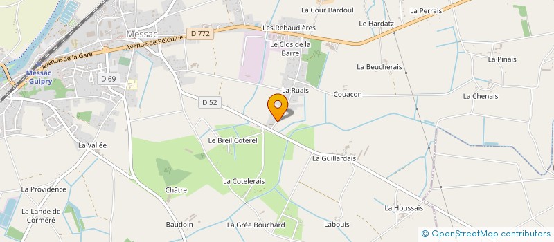 localisation de l'entreprise AUBREE INVEST  GUIPRY-MESSAC