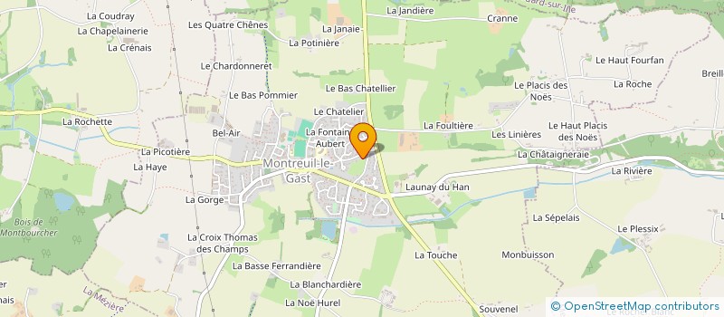 localisation de l'entreprise AUBREE TA  MONTREUIL-LE-GAST