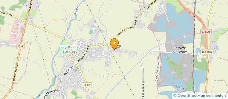 localisation de l'entreprise AUBRESPY CEDRIC  LAGARDELLE-SUR-LEZE