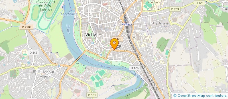 localisation de l'entreprise AUBRET QSE CONSULTANT à VICHY