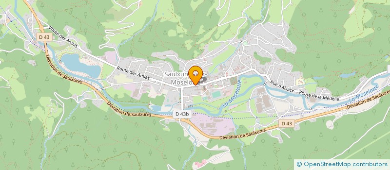 localisation de l'entreprise AUBRION  SAULXURES-SUR-MOSELOTTE