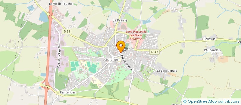localisation de l'entreprise AUBRY à CORPS-NUDS