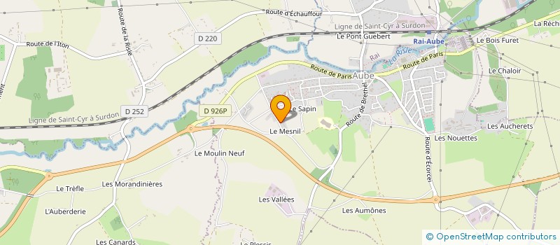 localisation de l'entreprise AUBRY à AUBE